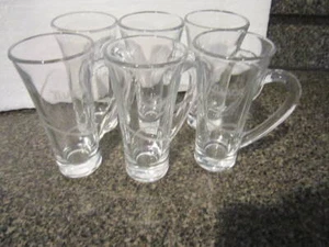 Tuaca Liquore Originale Clear Glass Beer Mug, Set of 6 - Picture 1 of 12