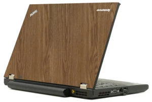 WOOD Vinyl Lid Skin Cover Decal fits IBM Lenovo ThinkPad T520 W530 Laptop - Picture 1 of 1