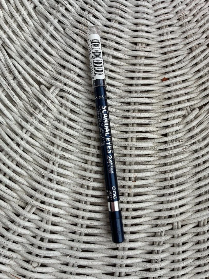 RIMMEL SCANDAL EYES WATERPROOF GEL PENCIL 006 DEEP BLUE NEW FAST SHIP - Image 1 of 1