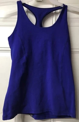Calvin Klein Performance Quick Dry Active Bra Tank Top RacerBack Blue Large Foto 1 de 4