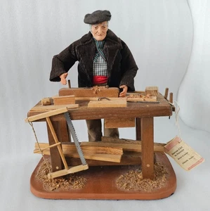 Santon der Provence Frankreich Terrakotta Zimmermann Vintage Figur Volkskunst signiert - Bild 1 von 18