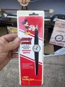 70s Vintage Bradley Time Mickey Mouse Quartz Fashion Watch Mechanical NIP Japan - Bild 1 von 7