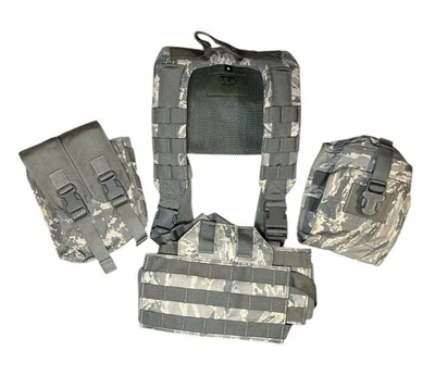 Chaleco arnés táctico GCS GEN3 HGear 2 bolsas Molle camuflaje talla mediana Foto 1 de 4