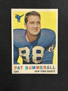 1959 Topps #41 Pat Summerall EX+ Arruga muy pequeña New York Giants *551 - Imagen 1 de 2