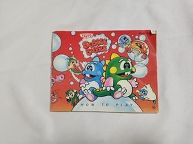 Original Bubble Bobble NES How-To-Play Manual 1988