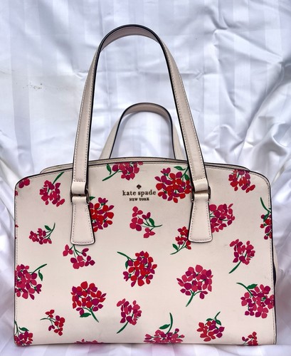 Borsa a tracolla media floreale Kate Spade New York Perry rosa gesso