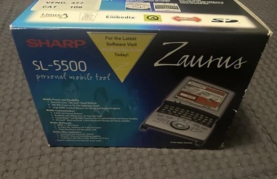 Vintage Sharp Zaurus PDA Linux Handheld (SL-5500) Personal Mobile Tool NEW Open - Image 1 of 4