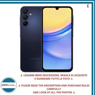 Samsung Galaxy A15 5G Smartphone Android 14 6.5″ FHD+ 128 GB – Blue Black - Immagine 1 di 4