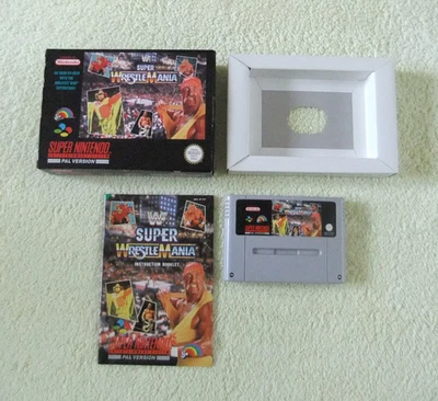 WWF SUPER WRESTLE MANIA - SUPER NINTENDO / SNES GAME * COMPLETE * - Image 1 of 4