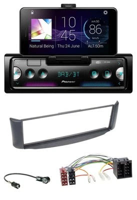 Pioneer USB MP3 Bluetooth DAB Autoradio für Smart ForTwo 450 grau ohne Metallsch - Bild 1 von 4