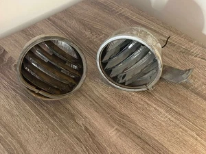 VINTAGE CAR TRUCK PJILIPS & GE FOG LIGHTS FOG LAMPS LOT RAT ROD - Foto 1 di 2