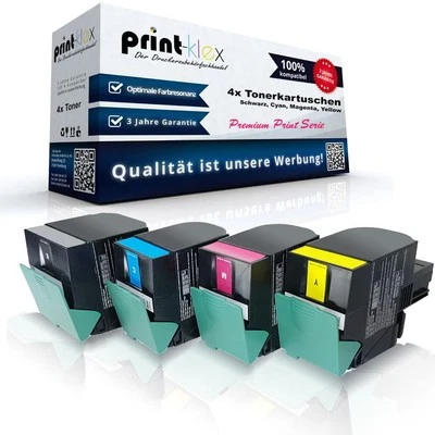 4x High Quality Tonerkartuschen für Lexmark X 544 DTN DW N Drucker Toner - Bild 1 von 4