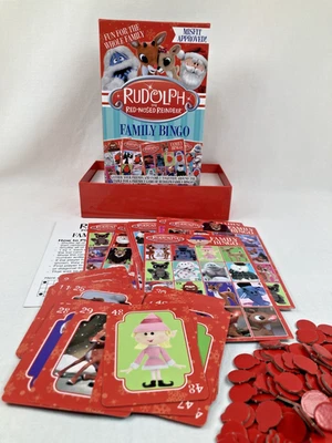 Rudolph the Red-Nosed Reindeer Christmas Family Bingo Game - Image 1 of 4