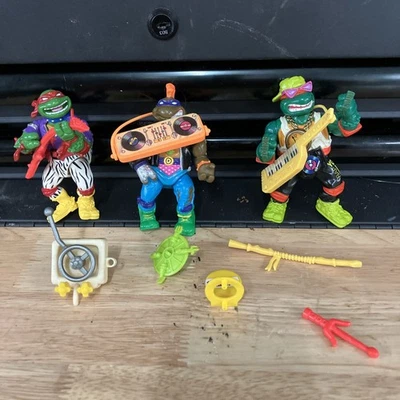 1991 3 Vintage Rock N’ Rollin Band TMNT Rappin Punker Clásico Heavy Metal Foto 1 de 4