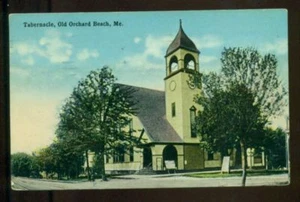 ALTER OBSTGARTEN STRAND MAINE Tabernakel Vintage Postkarte - Bild 1 von 1