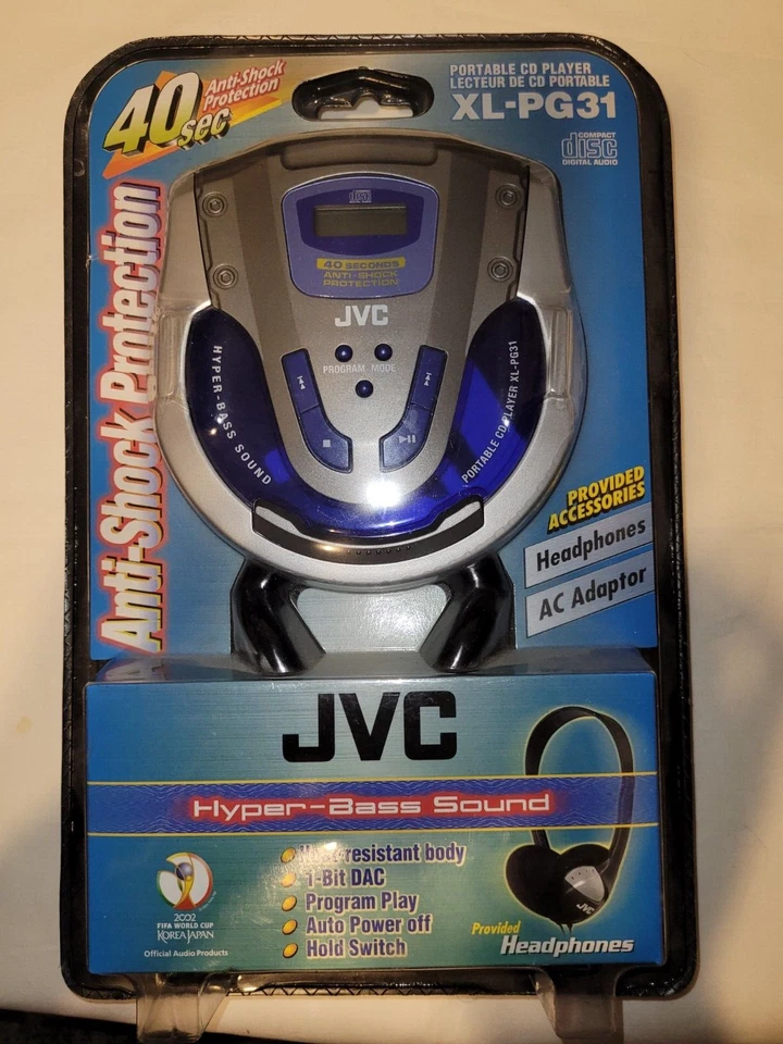 JVC Portable CD Player with 40 Second Anti Shock (XL-PG31J) - Image 1 of 1