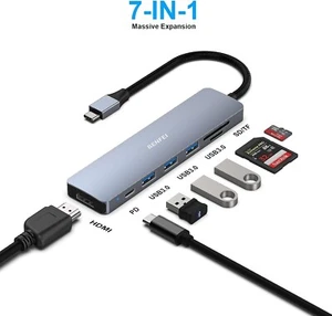 BENFEI USB C HUB 7-in-1 - Picture 1 of 7