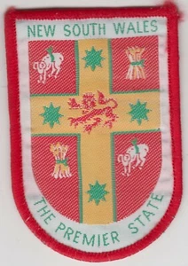 Coat of Arms New South Wales Australia Premier State woven sleeve patch popular - Imagen 1 de 1