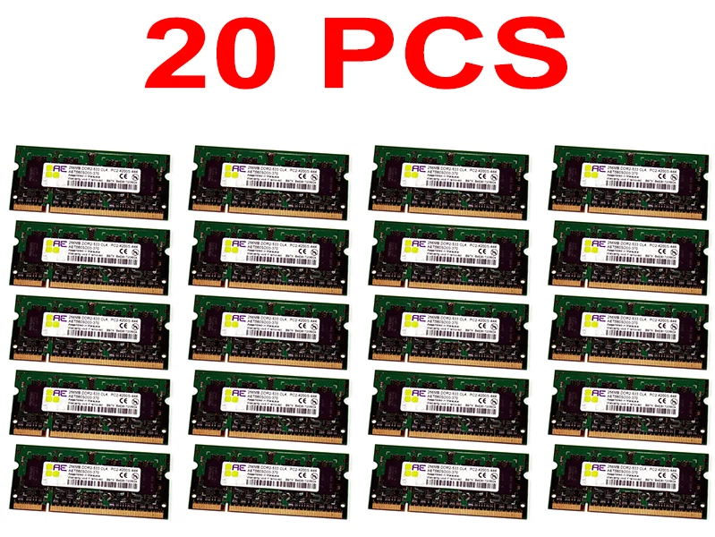 20X Aeneon 256MB SODIMM PC2-4200 DDR2-533MHz Laptop Memory RAM AET560SD00-370 - Image 1 of 2