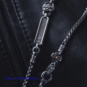 General's Command Tang Xuanjia Necklace Thai Silver Retro Ethnic Tibetan Chain - Picture 1 of 4