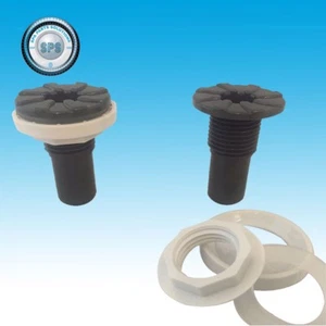 Maax Spas  Return/Ozone Wall fitting With 3/4" Smooth Barb Graphite (EACH) - Picture 1 of 4