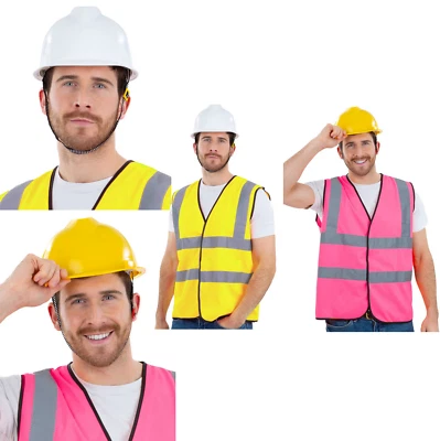 Accesorio de constructores casco de construcción casco chaleco de alta visibilidad vestido elegante para hombre Foto 1 de 3