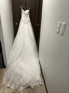 Size 10 Eve of Milady Bridal Gown Wedding Dress w/ Detachable Train 1408 NWT - Picture 1 of 16