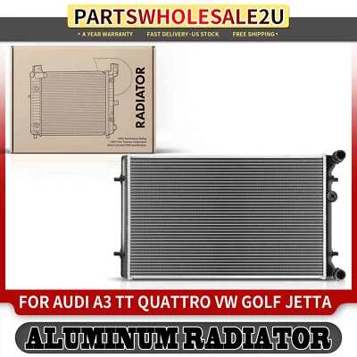 Radiator for Audi A3 TT Quattro VW Golf City Jetta GTI Seat Leon Manual Trans. - Image 1 of 4