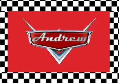 Cars race car truck Backdrop Personalized Baby Shower Birthday  Banner add Name - Image 1 of 4