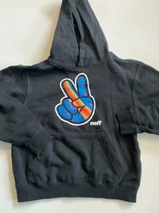 Neff Sweatshirt Youth Small Black Fleece Hoodie - Picture 1 of 4