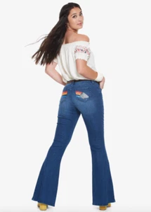 JEANS DISNEY STAR WARS HAN SOLO MILLENNIUM FALCON BELL BOTTOM "NUEVOS CON ETIQUETAS" - Imagen 1 de 3