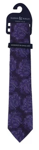 Purple Floral Burst Haddon & Burley Silk Tie - Bild 1 von 1