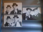 3 Laurel and Hardy Postcards Unused