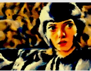 alita battle angel Original Hand Oil Painting Sketch Card ACEO - Picture 1 of 1