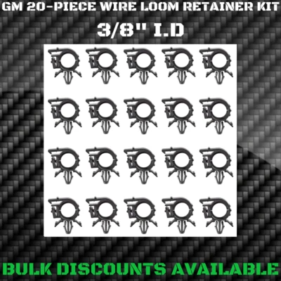 1965+ Cadillac Calais Interior Motor Chicote de Chicote de Fio Clipe Braçadeira Retentores 3/8 - Imagem 1 de 2