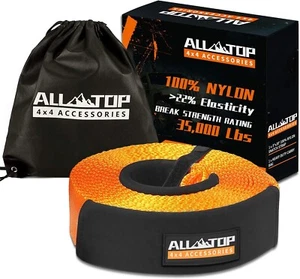 ALL-TOP Extreme Duty Nylon Recovery Snatch Strap AT11000-9C Orange 3" x 30’ NEW - Picture 1 of 7