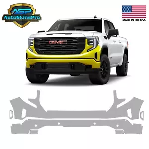 Precut Paint Protection Film for 2022-2025 GMC Sierra 1500 Front Bumper - Picture 1 of 6