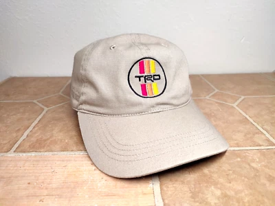Hat TRD Adjustable Solid Cotton Canvas Back Toyota Racing Tan EUC - Image 1 of 4