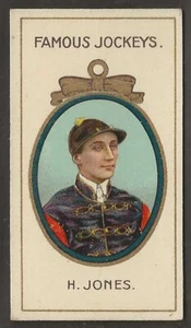 TADDY-FAMOUS JOCKEYS 1910 (WITH FRAME) HORSE RACING-#12- H. JONES - Bild 1 von 2