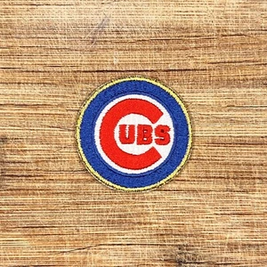 Parche bordado de los Chicago Cubs logotipo de béisbol planchado de 1,75 pulgadas para chaquetas/sombreros - Imagen 1 de 3