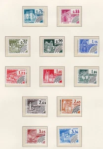 France 1979/81 monuments historiques série 12 timbres préoblitérés neufs /TE1295 - Picture 1 of 1