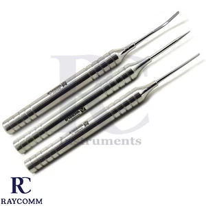 Juego de 3 elevadores de periotoma flexibles tornillo de extracción de raíz dental cirugía oral - Imagen 1 de 4