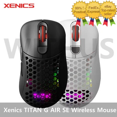 Xenics TITAN G AIR SE Wireless Gaming Mouse Max 19000DPI PAW3370 6 Button - Image 1 of 4