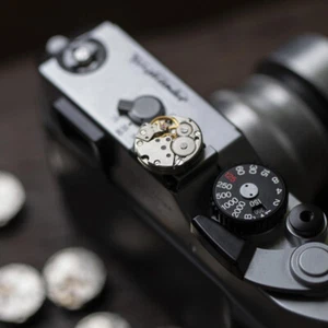 Metal Camera Hot Shoe Cover Cap Mechanism For Leica Fuji Nikon Sony Canon - Picture 1 of 27