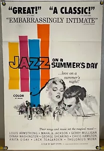 JAZZ AN EINEM SOMMERTAG FF ORIGINAL EINBLATT FILMPOSTER 1958 NEWPORT DOCU 1959 - Bild 1 von 2