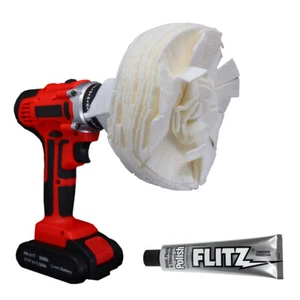 FLITZ BUFF BALL X-GRANDE BLANCO 7" DIÁMETRO CON TUBO DE 1,76 OZ - Imagen 1 de 1