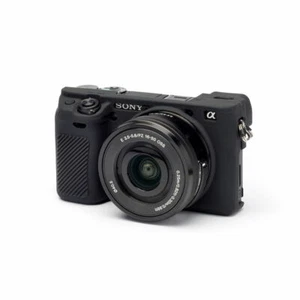 easyCover Sony A6000 / A6300 / A6400 Camera Protective Case BLACK Silicone - Picture 1 of 6