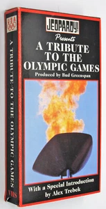 JEOPARDY! PRESENTS : A TRIBUTE TO THE OLYMPIC GAMES Alex Trebek 1996 OOP VHS - Foto 1 di 3