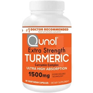 Turmeric Curcumin Softgels, Qunol with Ultra High Absorption 1500mg, Joint - Picture 1 of 27