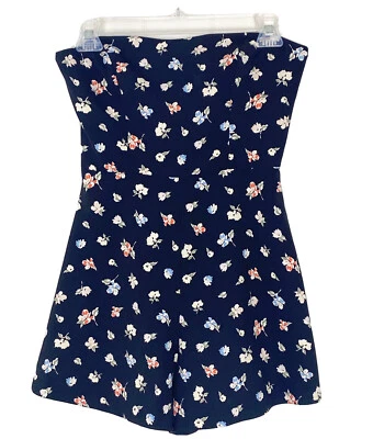 French Connection Ditsi Floral Romper Strapless Sweatheart Neck Size 0 N4 - Image 1 of 4